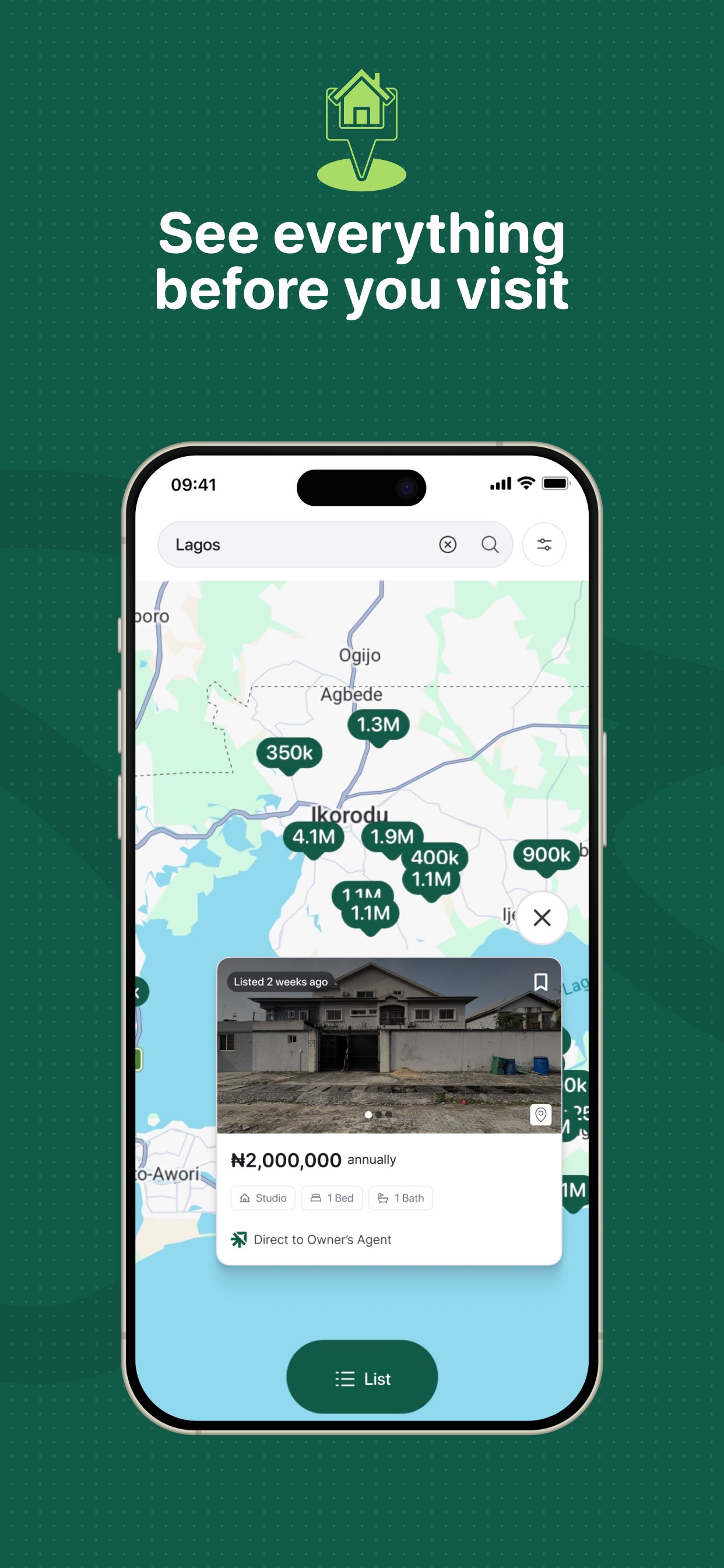 Expert Listing settings and profile